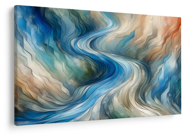 Slika - Apstraktni tok (90x60 cm)