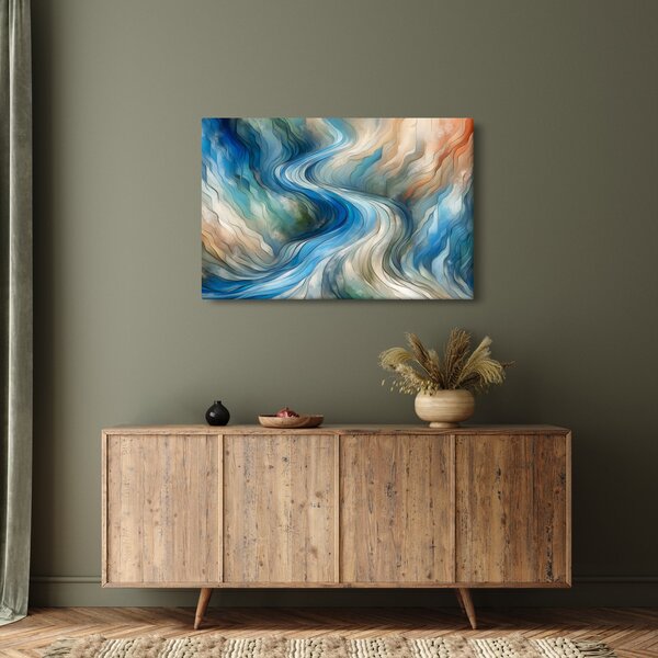 Slika - Apstraktni tok (90x60 cm)