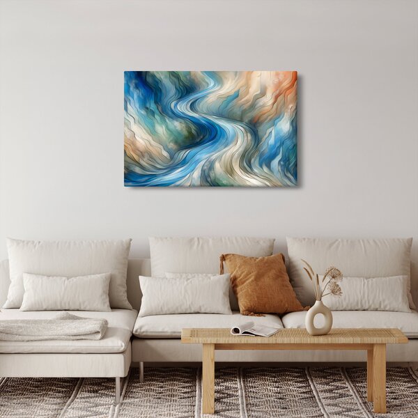 Slika - Apstraktni tok (90x60 cm)