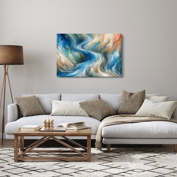Slika - Apstraktni tok (90x60 cm)