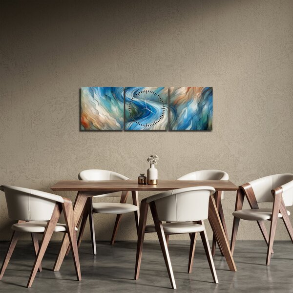 Slika - Apstraktni tok (sa satom) (90x30 cm)