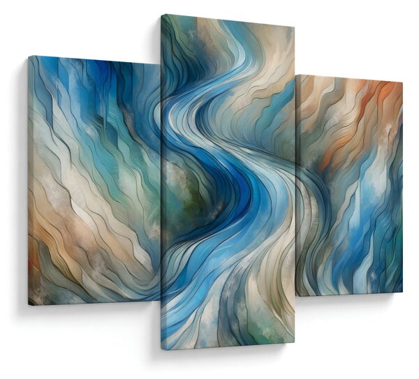 Slika - Apstraktni tok (90x60 cm)