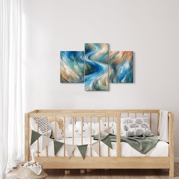 Slika - Apstraktni tok (90x60 cm)