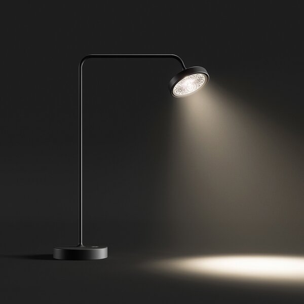 Stolne Lampa Sigor, Nivo, prigušiv, Crno, Dnevna soba, Aluminij, Moderan