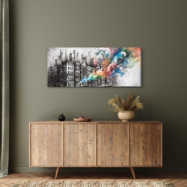 Slika - Industrijski život (120x50 cm)
