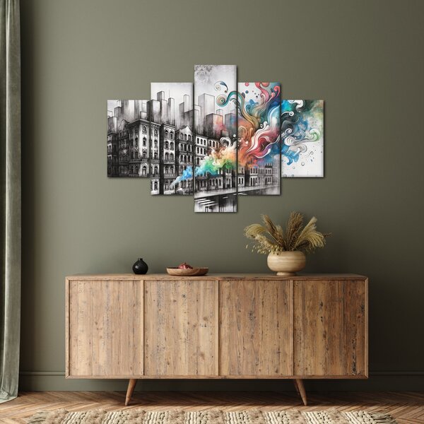 Slika - Industrijski život (150x105 cm)