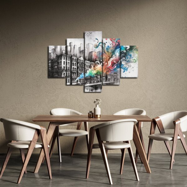 Slika - Industrijski život (150x105 cm)