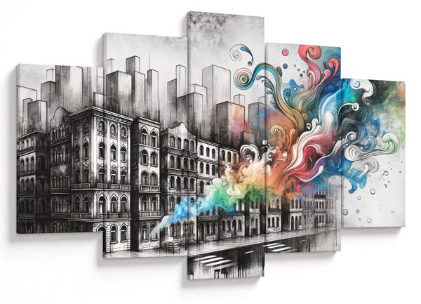 Slika - Industrijski život (150x105 cm)