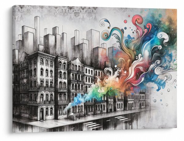 Slika - Industrijski život (70x50 cm)