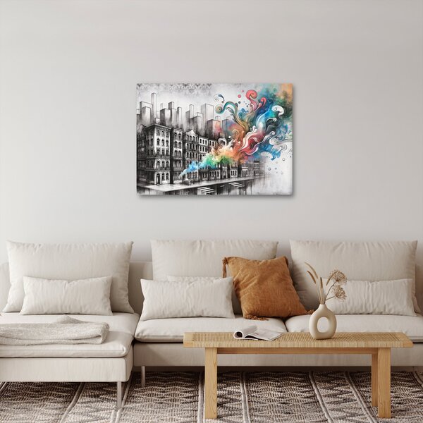 Slika - Industrijski život (70x50 cm)