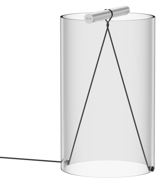 Stolne Lampa FLOS, To-Tie T2, prigušiv, Providna, Dnevna soba, Staklo, Dizajn