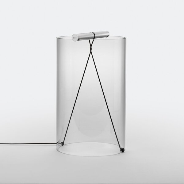 Stolne Lampa FLOS, To-Tie T2, prigušiv, Providna, Dnevna soba, Staklo, Dizajn