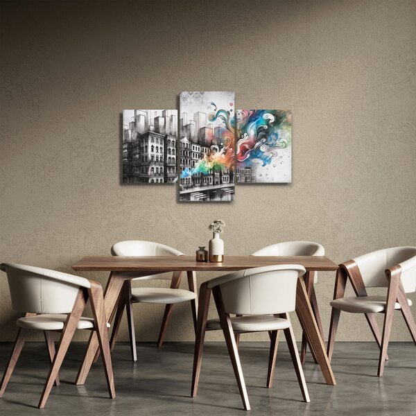 Slika - Industrijski život (90x60 cm)