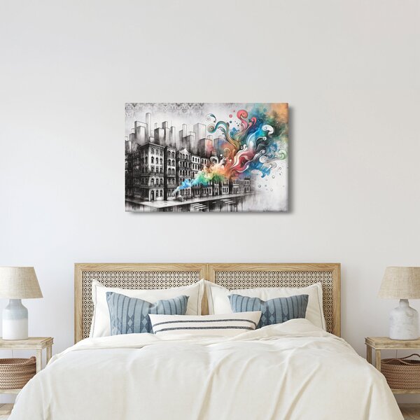 Slika - Industrijski život (90x60 cm)