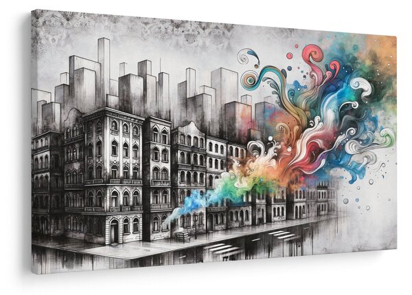 Slika - Industrijski život (90x60 cm)