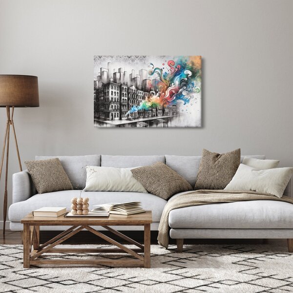 Slika - Industrijski život (90x60 cm)