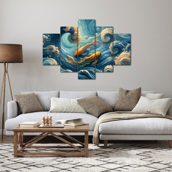 Slika - Zlatne ribe (150x105 cm)