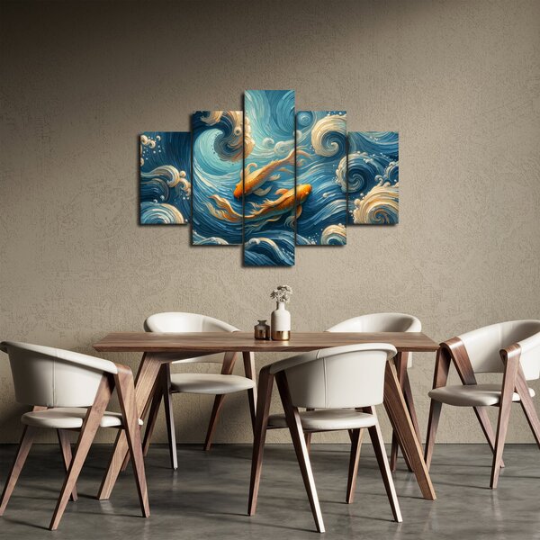 Slika - Zlatne ribe (150x105 cm)