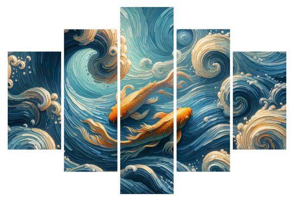 Slika - Zlatne ribe (150x105 cm)