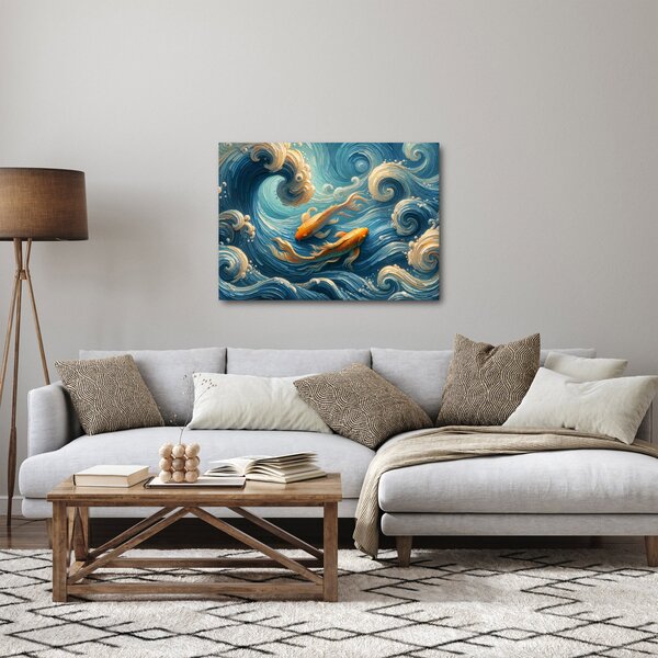 Slika - Zlatne ribe (70x50 cm)