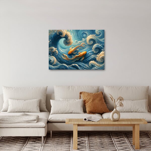 Slika - Zlatne ribe (70x50 cm)