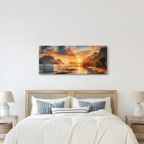 Slika - Pogled s plaže (120x50 cm)