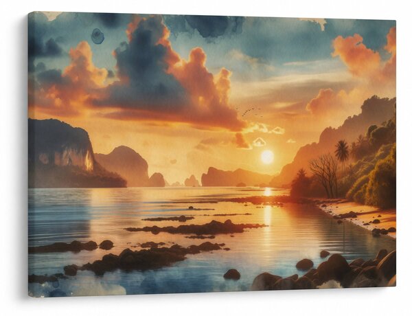 Slika - Pogled s plaže (70x50 cm)