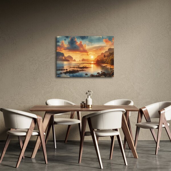 Slika - Pogled s plaže (70x50 cm)