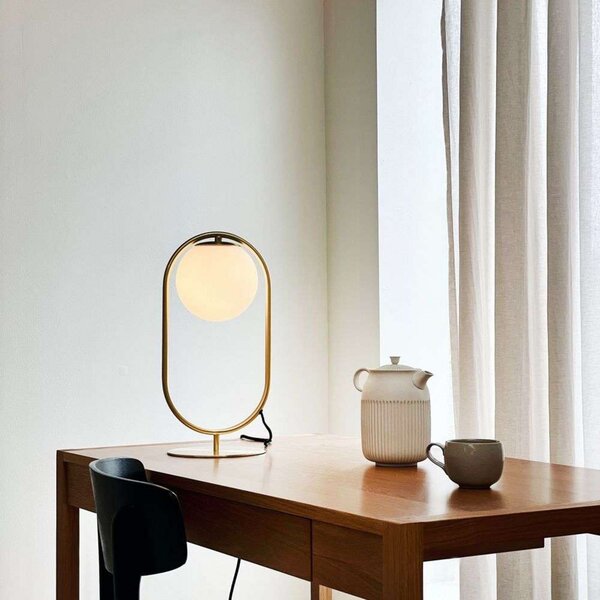 Stolne Lampa Dyberg Larsen, Reims, Zlato / mjed, Dnevna soba, Mjed, Skandinavski