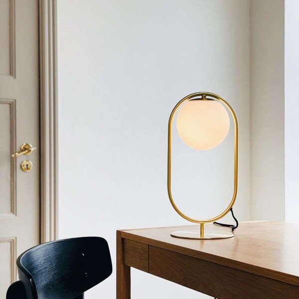 Stolne Lampa Dyberg Larsen, Reims, Zlato / mjed, Dnevna soba, Mjed, Skandinavski