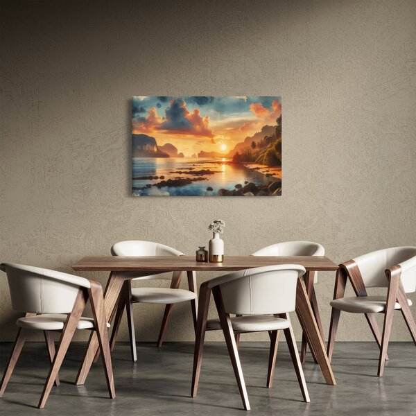 Slika - Pogled s plaže (90x60 cm)