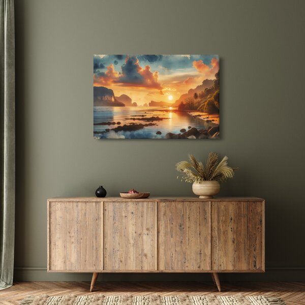 Slika - Pogled s plaže (90x60 cm)