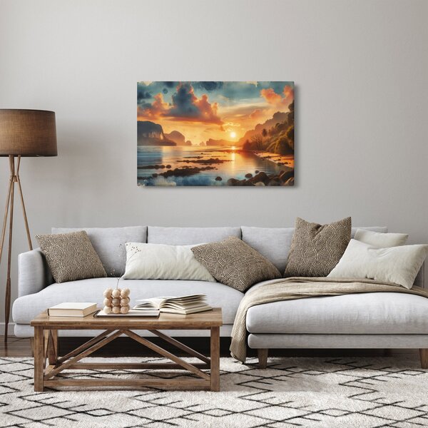 Slika - Pogled s plaže (90x60 cm)
