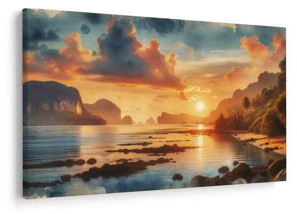 Slika - Pogled s plaže (90x60 cm)
