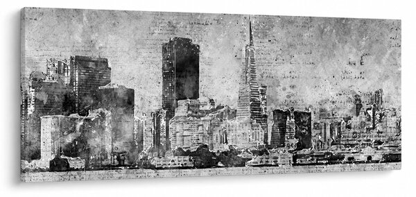 Slika - Grad umjetnosti kave (120x50 cm)