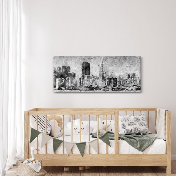 Slika - Grad umjetnosti kave (120x50 cm)