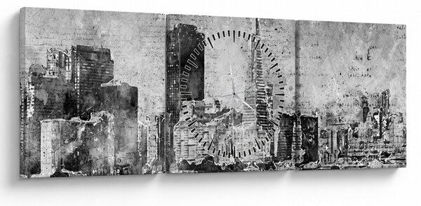 Slika - Grad umjetnosti kave (sa satom) (90x30 cm)