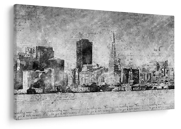 Slika - Grad umjetnosti kave (90x60 cm)