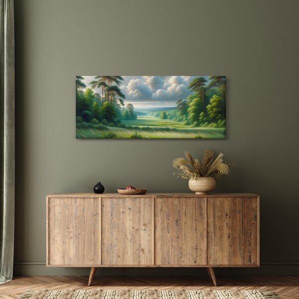 Slika - Zeleni krajolik (120x50 cm)