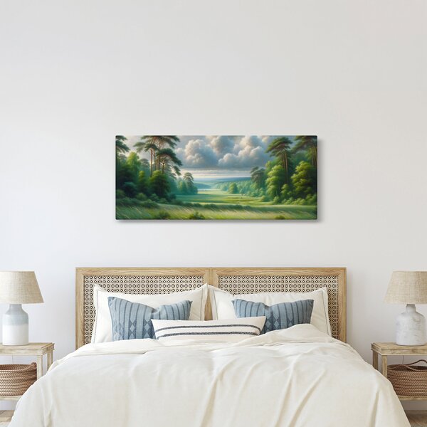 Slika - Zeleni krajolik (120x50 cm)