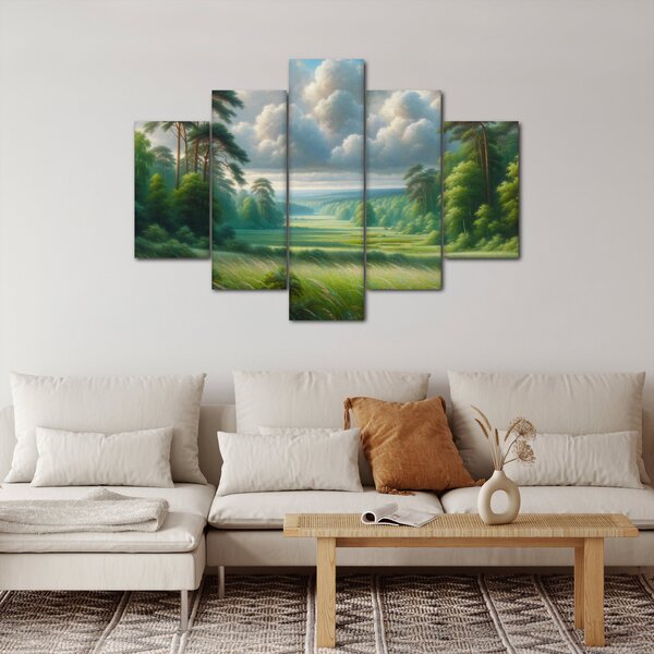 Slika - Zeleni krajolik (150x105 cm)