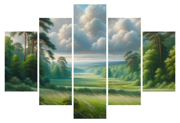 Slika - Zeleni krajolik (150x105 cm)