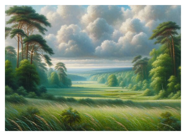 Slika - Zeleni krajolik (70x50 cm)