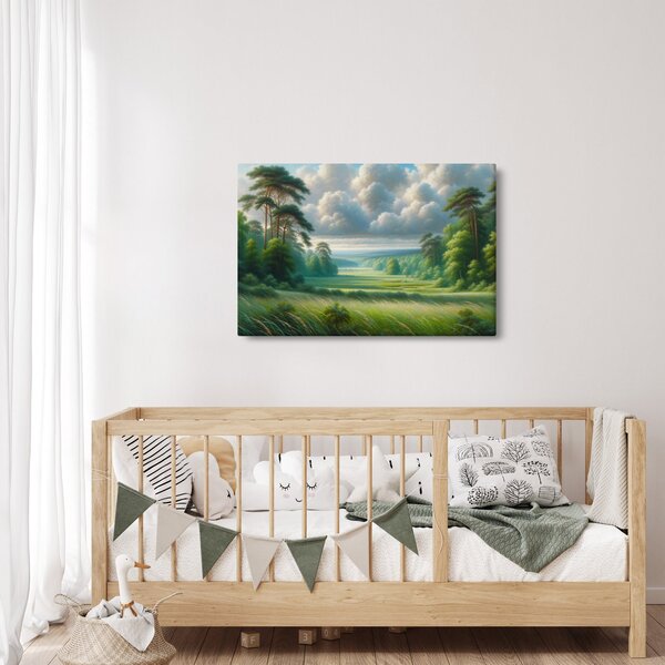 Slika - Zeleni krajolik (90x60 cm)