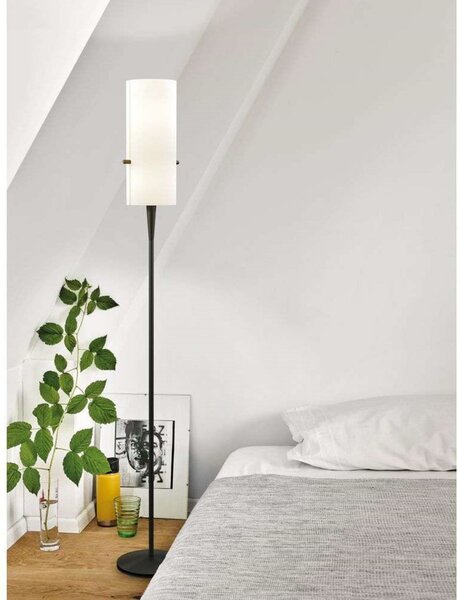 Podne Lampa Serien Lighting, prigušiv, Crno, Dnevna soba, Metal