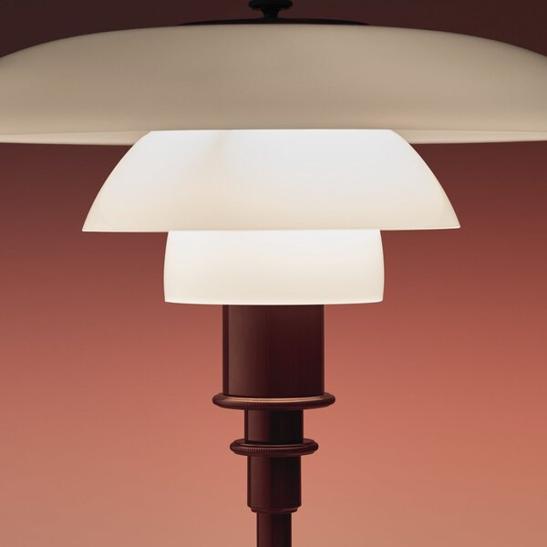 Stolne Lampa Louis Poulsen, PH 2/1, Crvena, Dnevna soba, Staklo, Dizajn