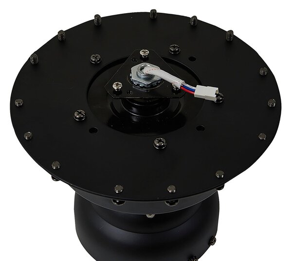 Omendo LED stropni ventilator, crni, DC, tih, CCT - Lucande Lucande, Omendo, prigušiv, Crno, Dnevna soba, Metal, Moderan