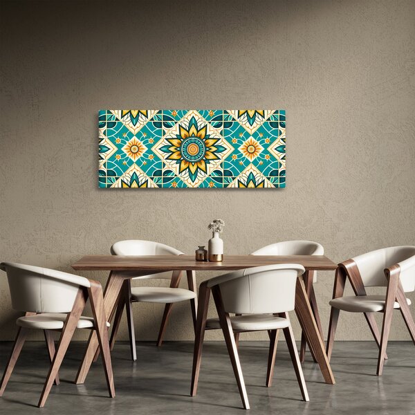 Slika - Tirkizni uzorak (120x50 cm)