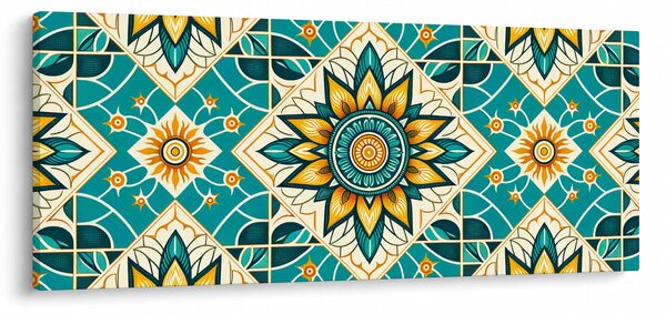 Slika - Tirkizni uzorak (120x50 cm)