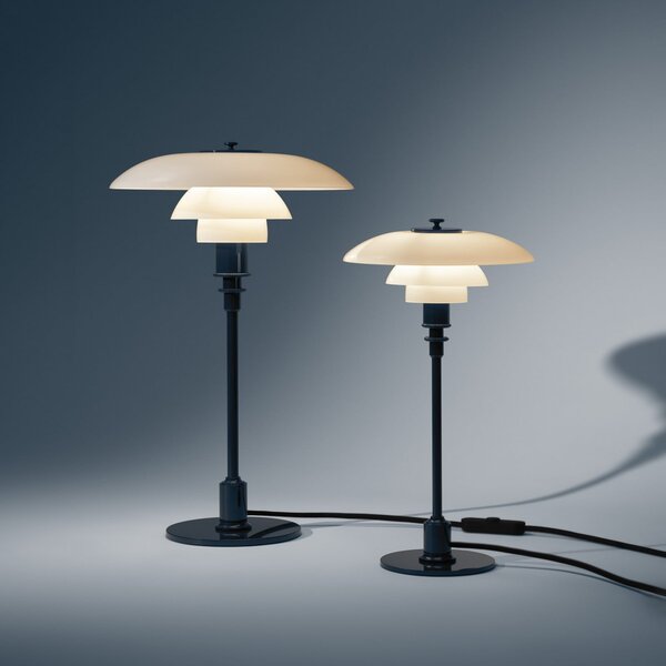Stolne Lampa Louis Poulsen, PH 3/2, Plava, Dnevna soba, Staklo, Dizajn
